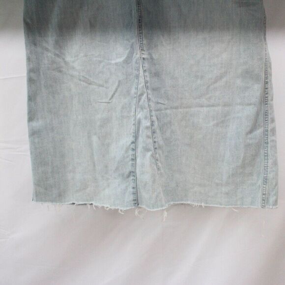 Gloria Vanderbilt Light Wash Blue Skirt Size 12 Long Midi Modest Skirt - Picture 3 of 7